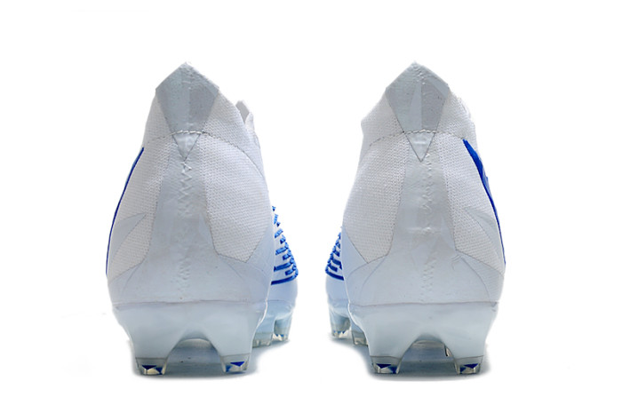 Predator Edge Geometric FG Laceless White Soccer Shoes