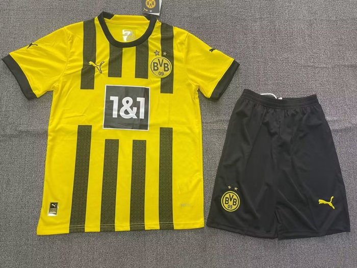 Borussia Dortmund Home Kids Jersey 22/23