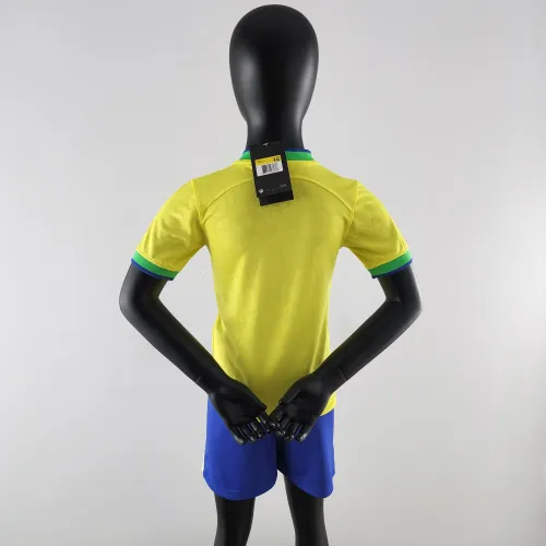 Brazil Home Kids Jersey 2022