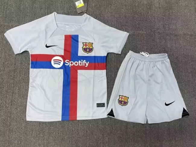Barcelona Thrid Kids Jersey 22/23