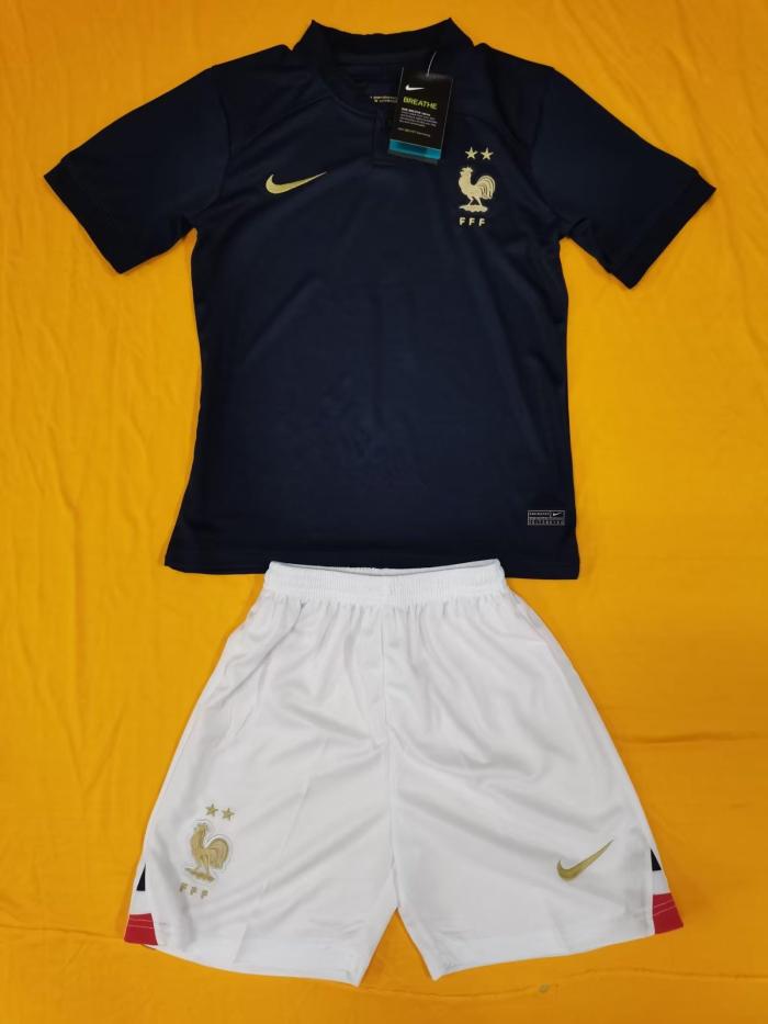 France 2022 Home Kids Jersey