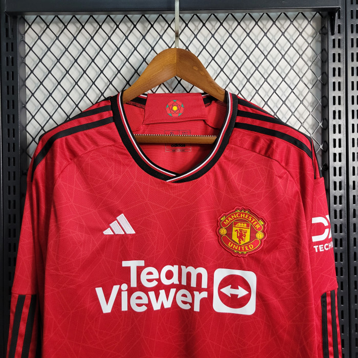 Manchester United Home Man Long Sleeve Jersey 23/24