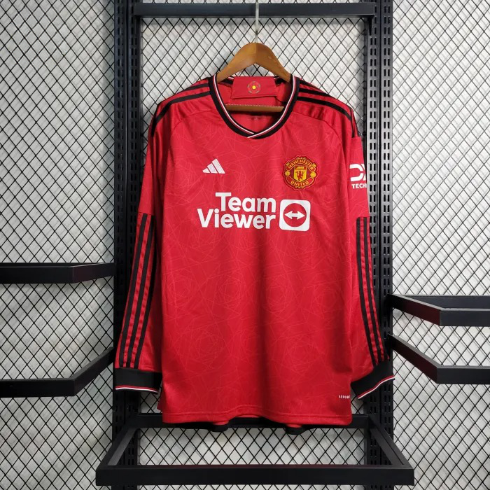 Manchester United Home Man Long Sleeve Jersey 23/24