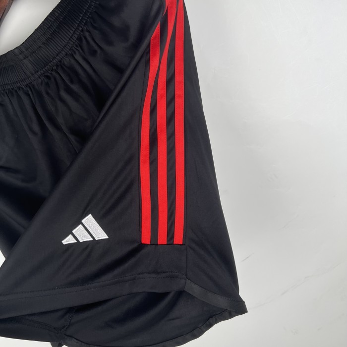 Manchester United Home Black Shorts 23/24