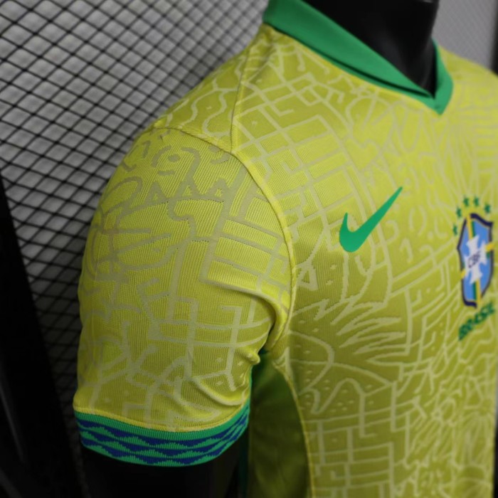 Brazil 2024 Copa America Home Player Version Man Jersey