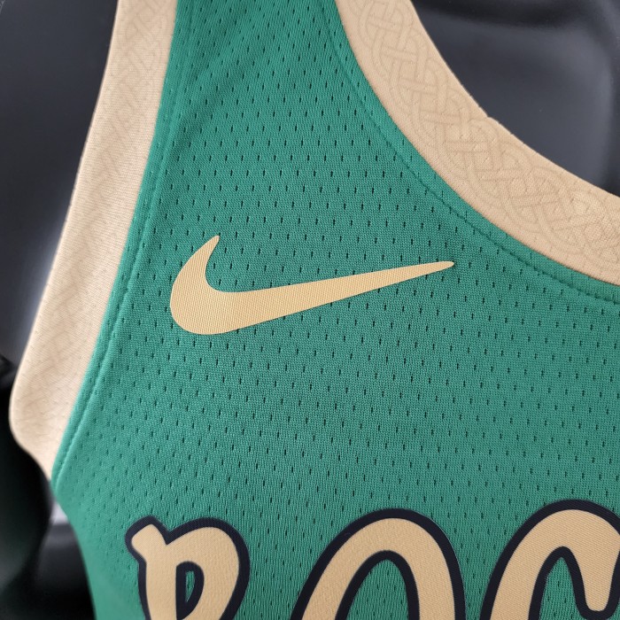 Kyrie Irving Boston Celtics Platinum City Edition Green Swingman Jersey 2020