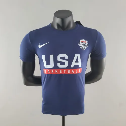 USA Basketball Team Casual T-shirt Royal Blue