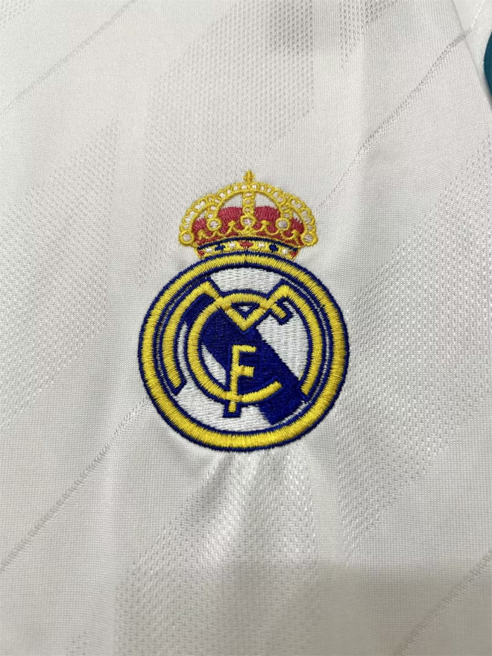 Real Madrid Home Retro Long Sleeves Jersey 17/18