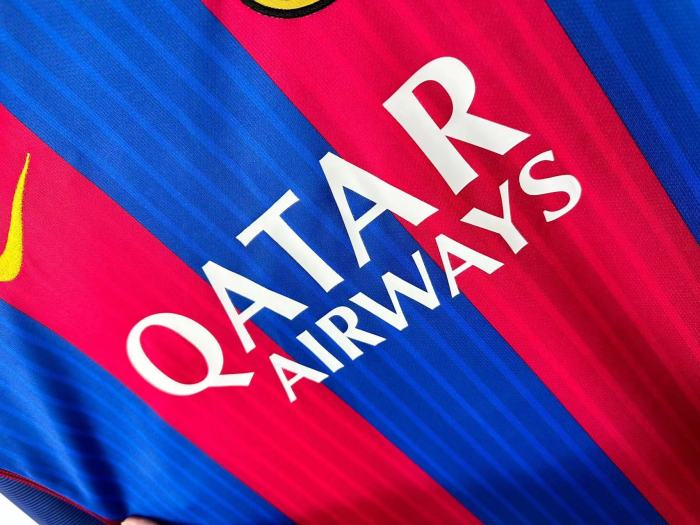 Barcelona Home Long Sleeve Retro Jersey 2016/17