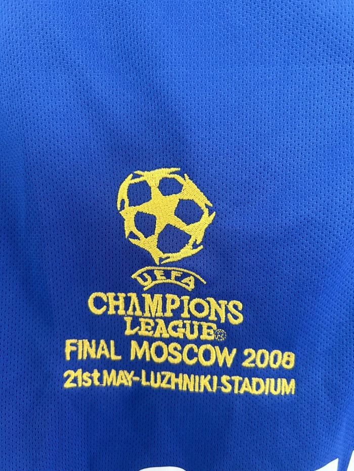 Chelsea Home Retro Jersey Champions League Final 2008