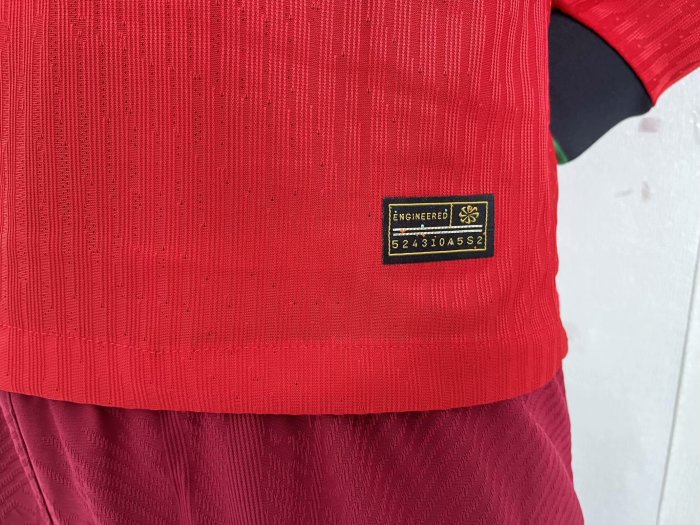 Portugal Euro 2024 Home Player Version Long Sleeve Jersey