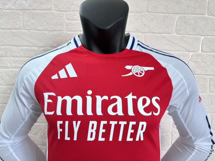 Arsenal Home Player Long Sleeve Jersey 24/25