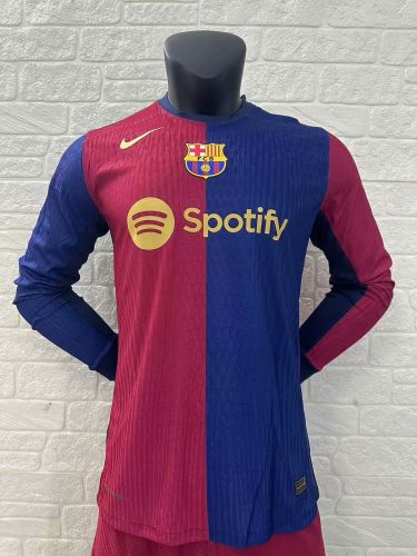 Barcelona Home Player Long Sleeve Jersey 24/25