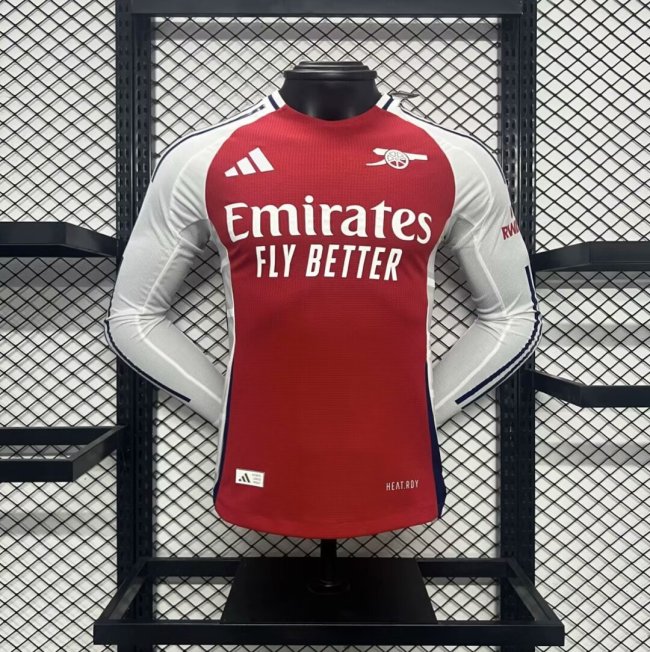 Arsenal Home Player Long Sleeve Jersey 24/25