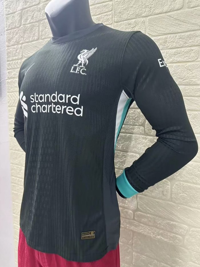 Liverpool Away Player Version Long Sleeve Jersey 24/25
