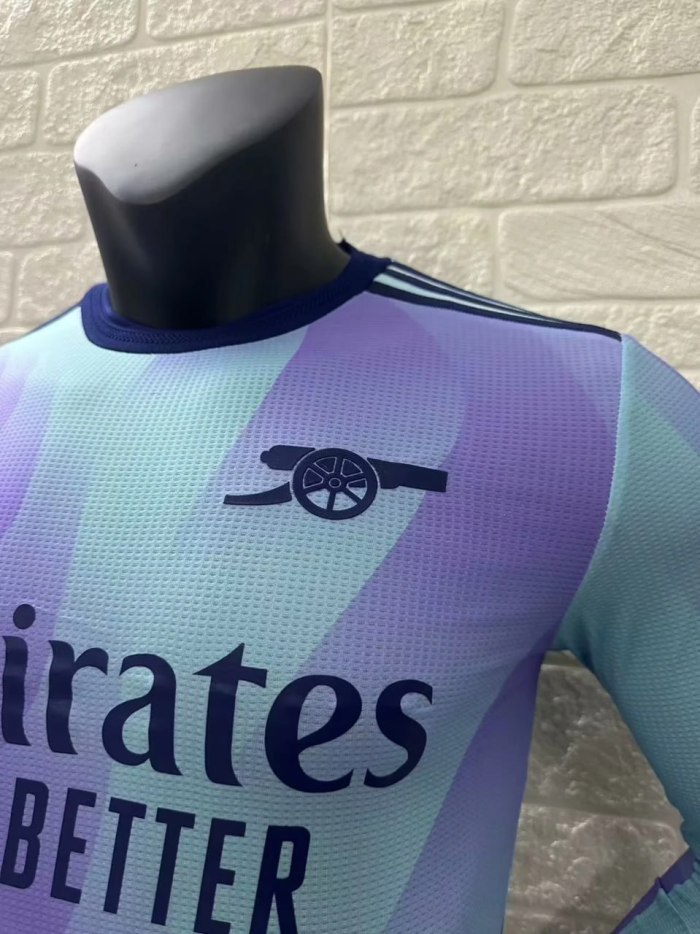 Arsenal Third Player Long Sleeve Jersey 24/25