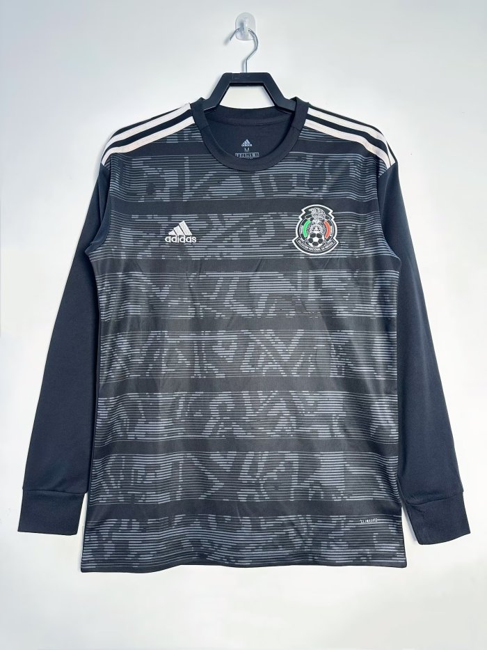 Mexico Home Retro Long Sleeve Jersey 2019