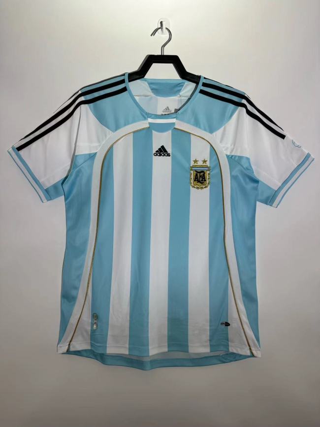 Argentina Home Retro Jersey 2006/07