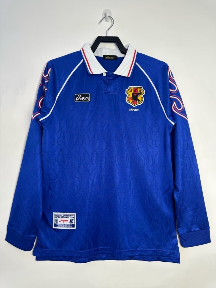 Japan Home Retro Long Sleeve Jersey 1998