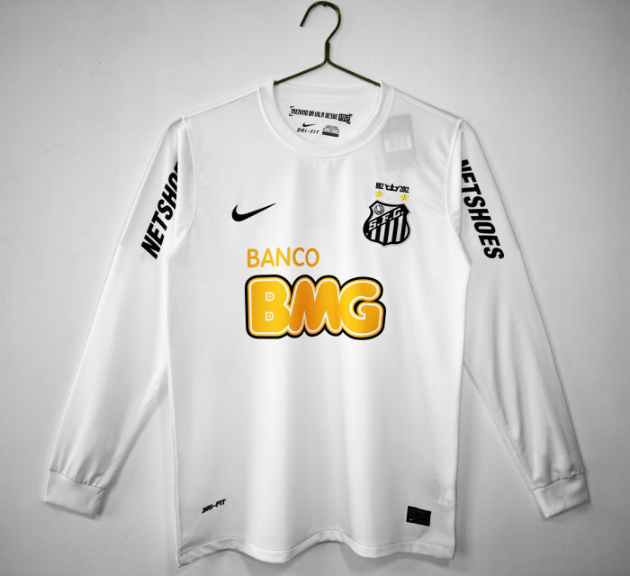 Santos Home Man Retro Long Sleeve Jersey 2012/13