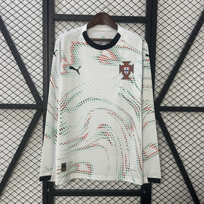 Portugal Euro 2025 Away Long Sleeve Man Jersey