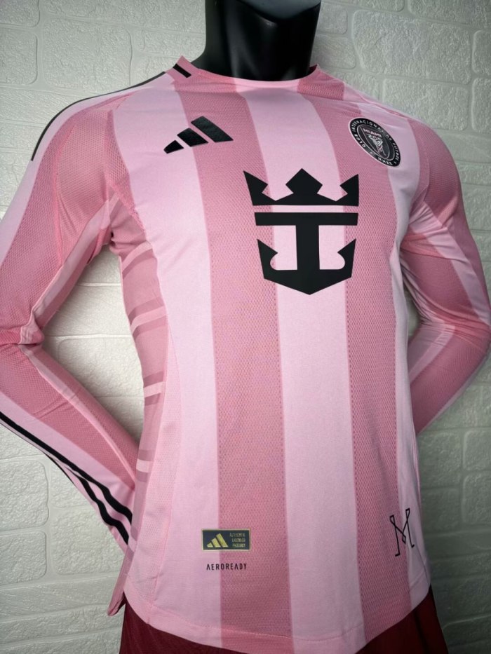 Inter Miami Home Man Player Version Long Sleeve Jersey 25/26