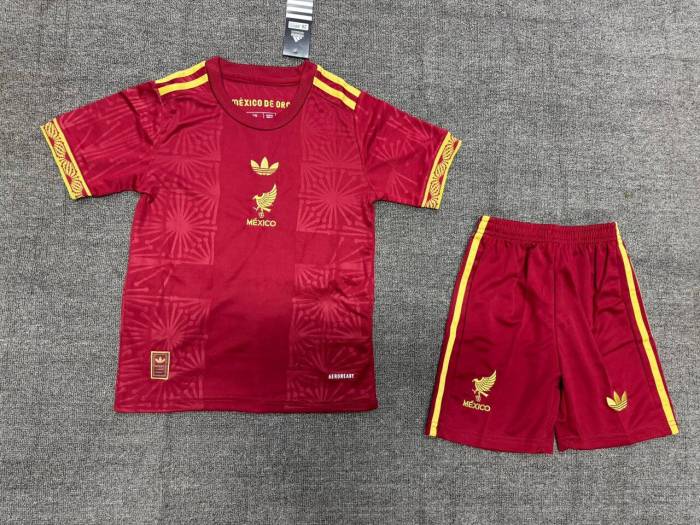 Mexico Gold Kids Suit 25/26 Red