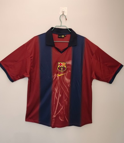 Barcelona x Travis Scott Home Retro Skeleton Jersey 2000/01