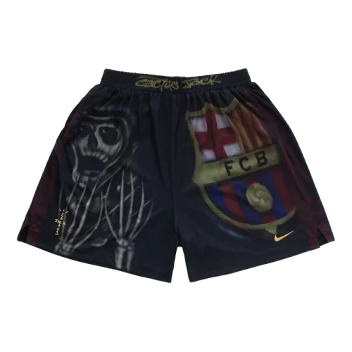 Barcelona x Travis Scott Skeleton Shorts 25/26