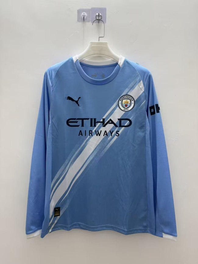 Manchester City Home Long Sleeve Man Jersey 25/26