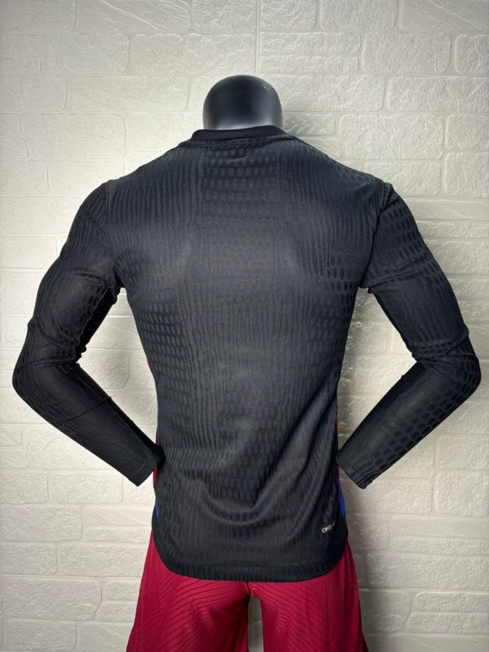 England Women's Team Euro 2025 Away Long Sleeve Player Version Man Jersey