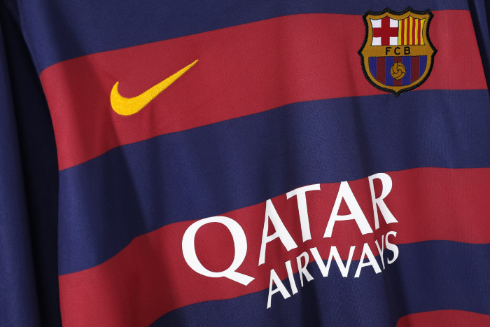 Barcelona Home Long Sleeve Retro Jersey 2015/16