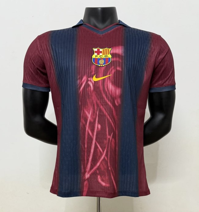 Barcelona x Travis Scott Home Retro Skeleton 2000/01 Player Jersey