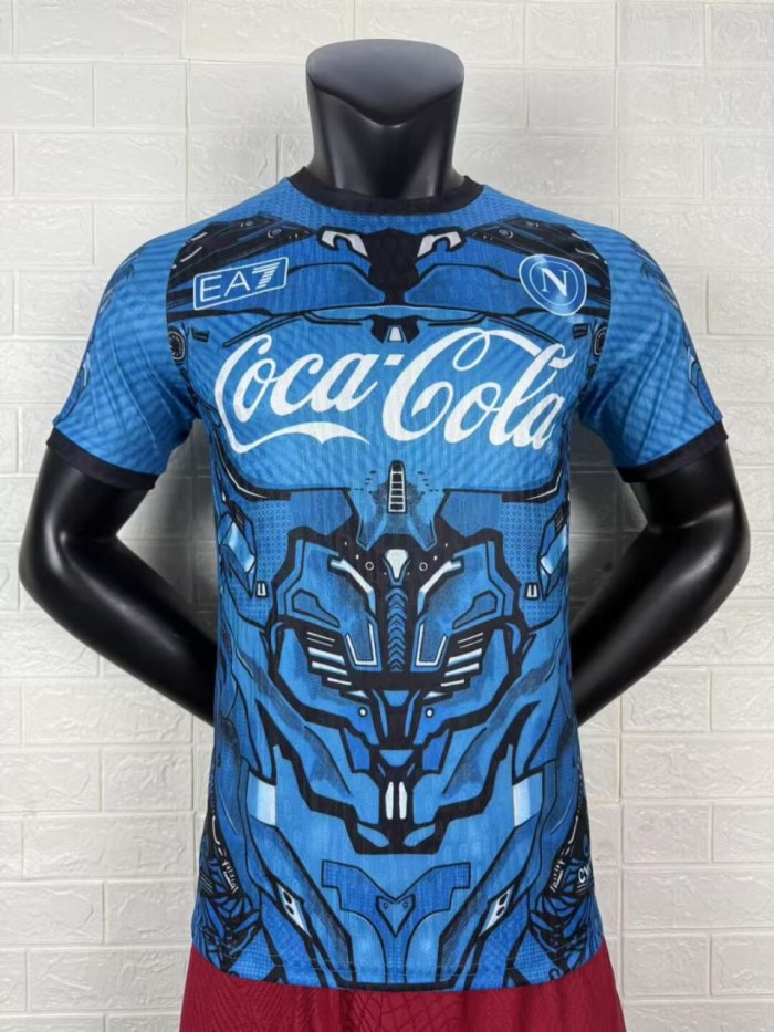 Napoli Blue Training Man Player Jersey 25/26