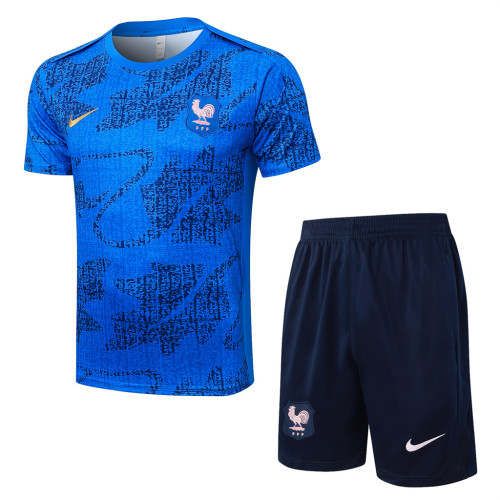 France Training Short Sleeve Suit 24/25