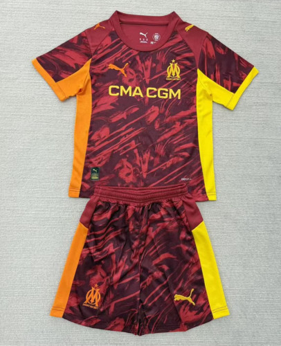 Marseille Goalkeeper Kids Suit 25/26 Red