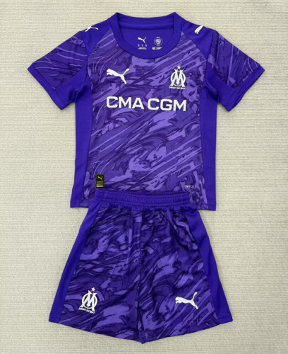 Marseille Goalkeeper Kids Suit 25/26 Purple