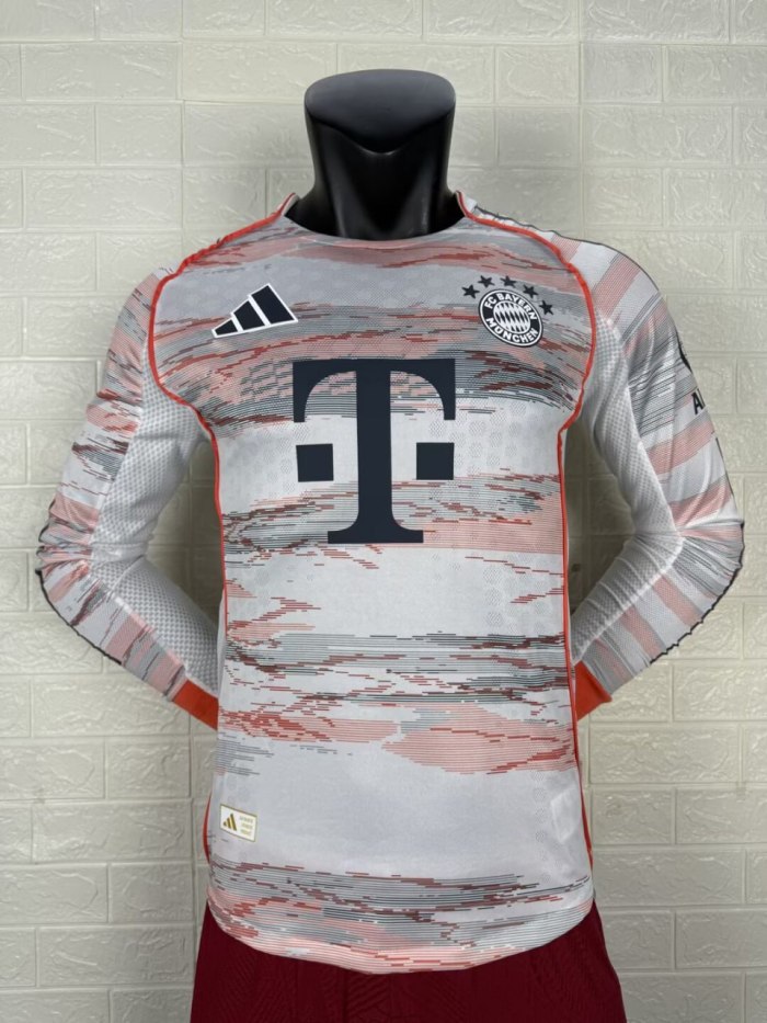 Bayern Munich Home Player Long Sleeve Jersey 25/26
