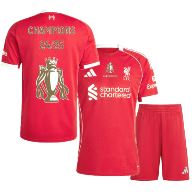Liverpool Home Kids Suit 25/26-CHAMPIONS 24/25