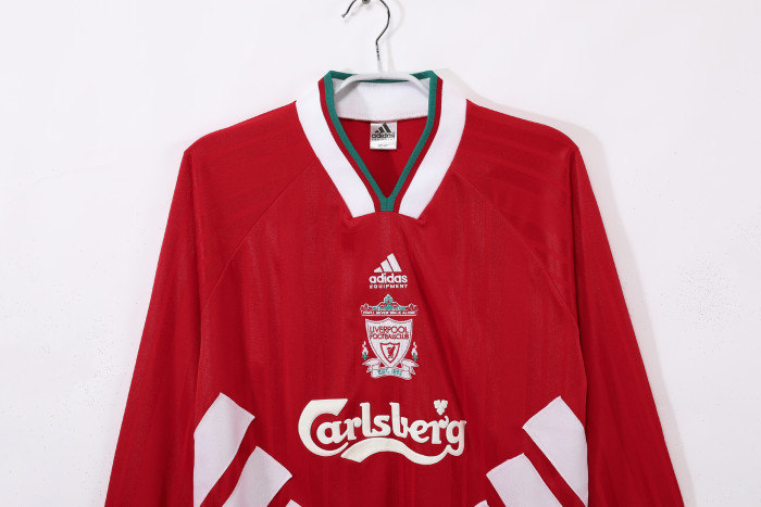 Liverpool Home Long Sleeve Retro Jersey 93/95