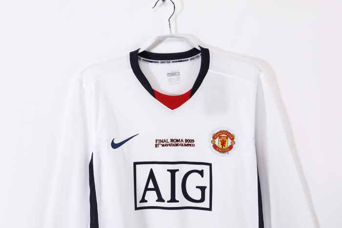 Manchester United Third Long Sleeve Retro Jersey 08/09