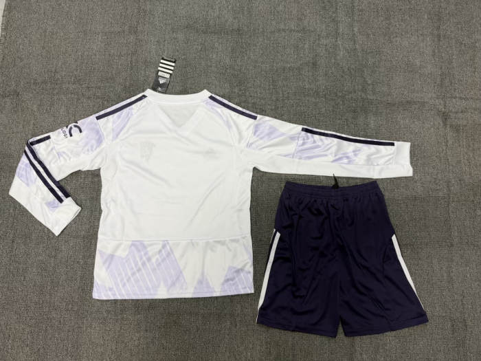 Manchester United Away Long Sleeve Kids Suit 25/26