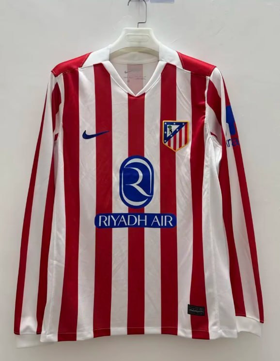 Atletico Madrid Home Man Long Sleeve Jersey 25/26