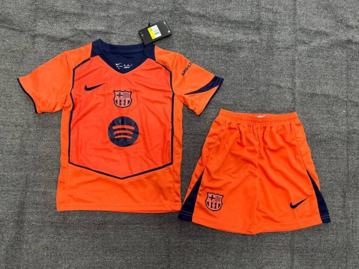 Barcelona Third Kids Suit  & Socks 25/26