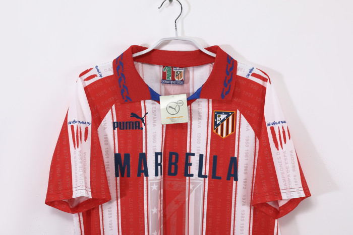 Atletico Madrid Home Retro Jersey 1995/96