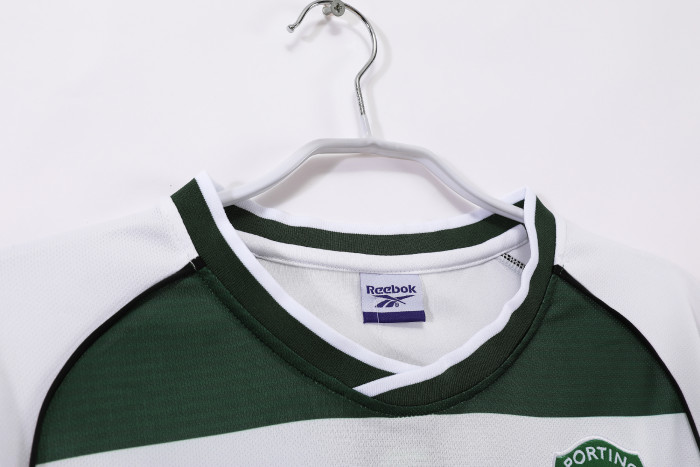 Sporting Lisbon Home Retro Long Sleeve Jersey 2001/03