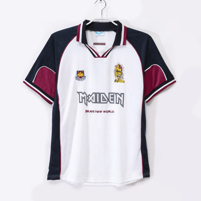 West Ham United x Iron Maiden Away Retro Jersey 1999