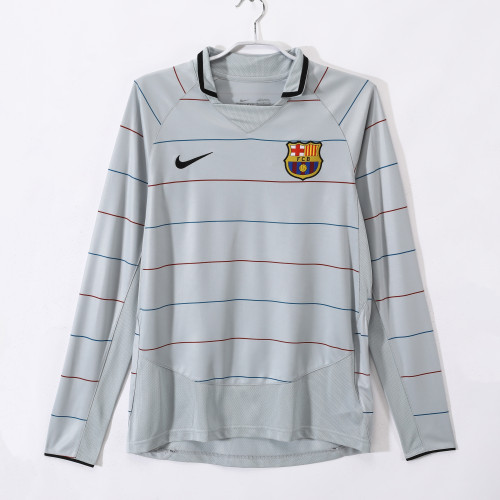 Barcelona Away Long Sleeve Retro Jersey 2003/04