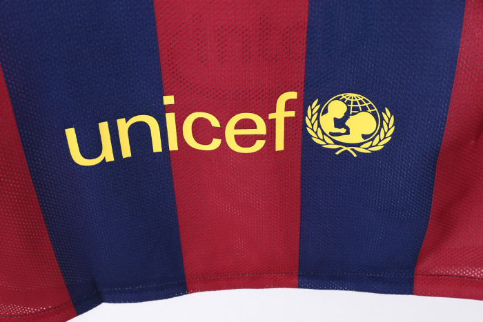 Barcelona Home Long Sleeve Retro Jersey 2014/15