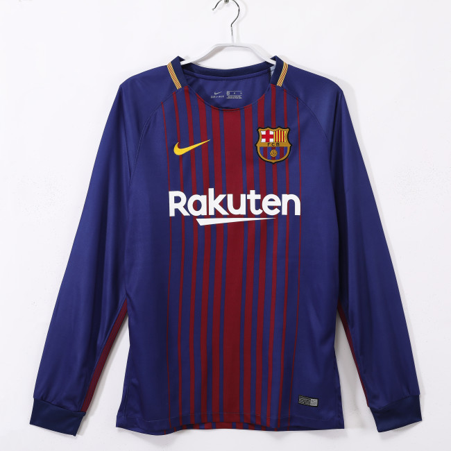 Barcelona Home Retro Long Sleeve Jersey 2017/18